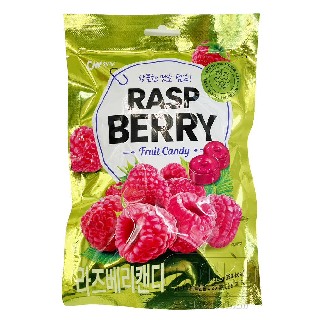 CW RASPHBERRY FRUIT CANDY 100GR