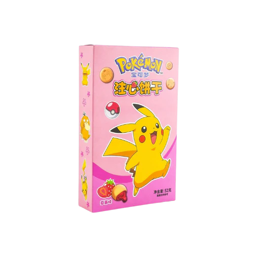GALLETA POKÉMON RELLENA DE FRESA 52GR