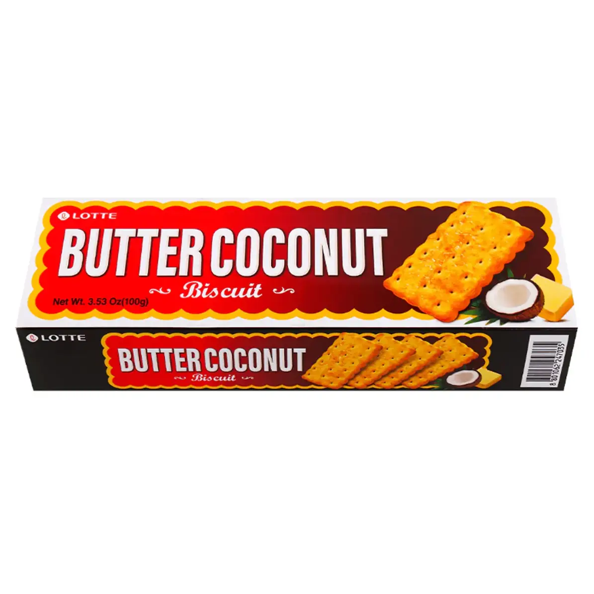 LOTTE BUTTER GALLETA DE MANTEQUILLA CON COCO 78gr