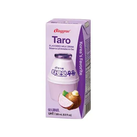 BINGGRAE LECHE SABOR TARO 200ML