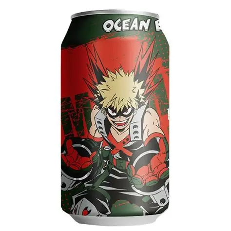 OCEAN BOMB MY HERO ACADEMY SABOR UVA ROJA 330ML