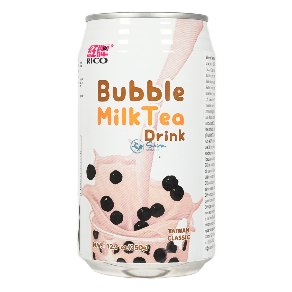 RICO BUBBLE MILK TEA BEBIDA SABOR LECHE 350ML