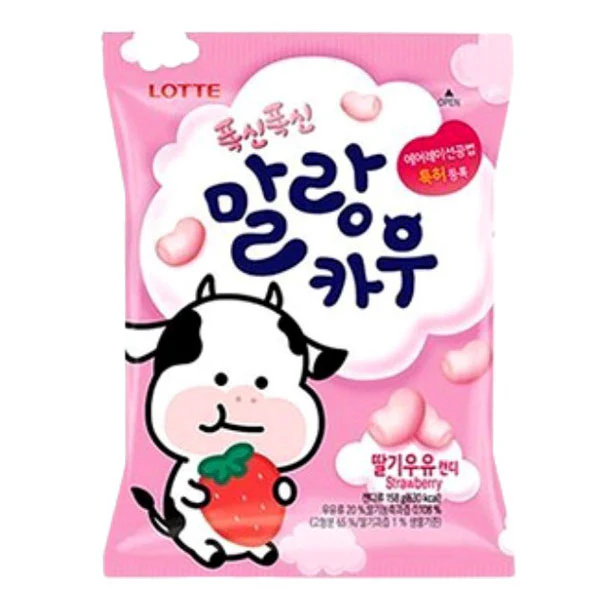 LOTTE CHEWING CANDY CARAMELO DE FRESA
