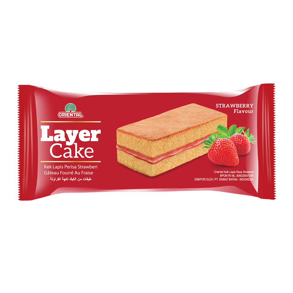 ORIENTAL LAYER CAKE STRAWBERRY PASTELITO FRESA 16GR