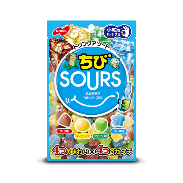 NOBEL SOUR GUMMY ASSORT GOMITAS DE SABORES 80GR