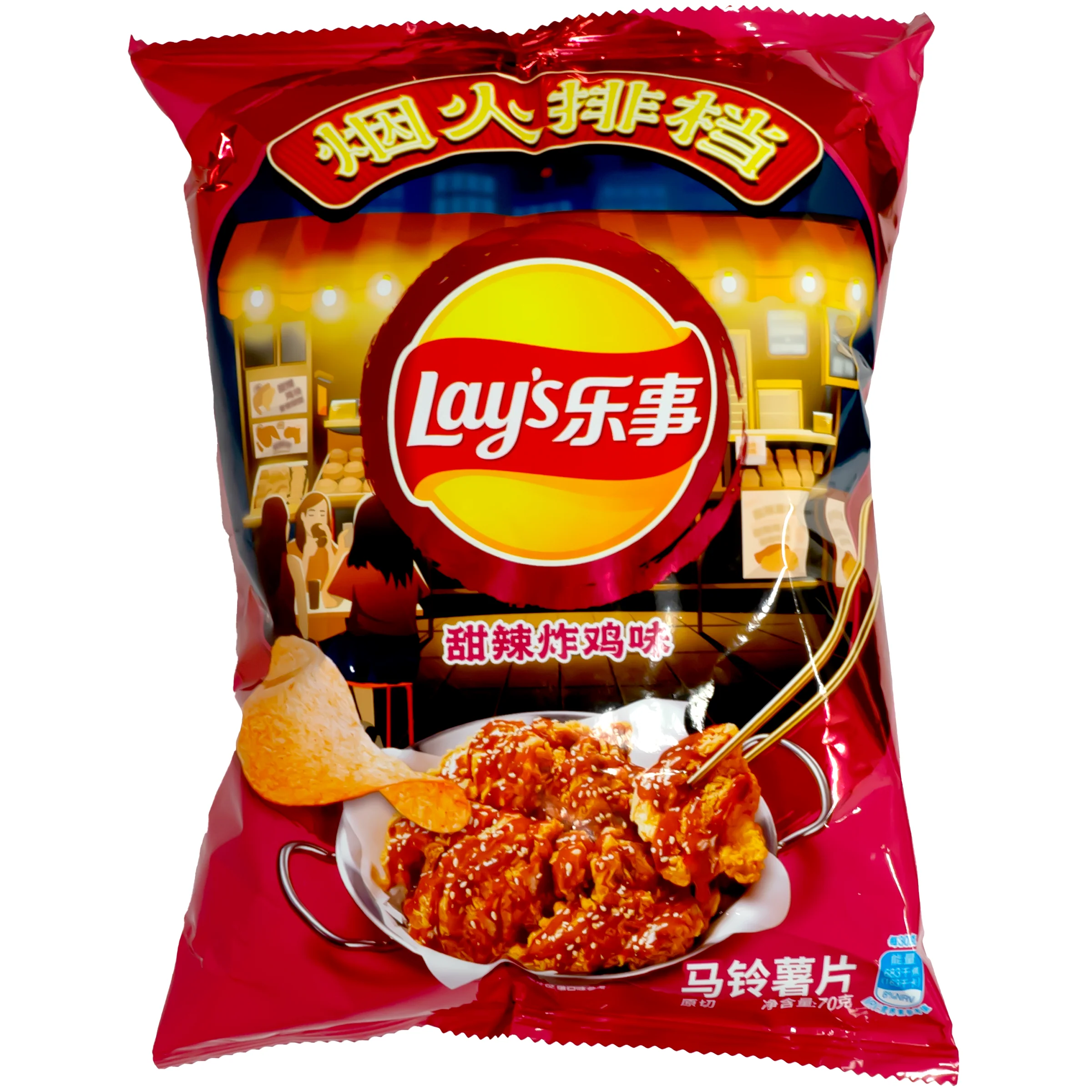 LAYS POTATO CHIPS IMITATION SWEET SPICY CHICKEN