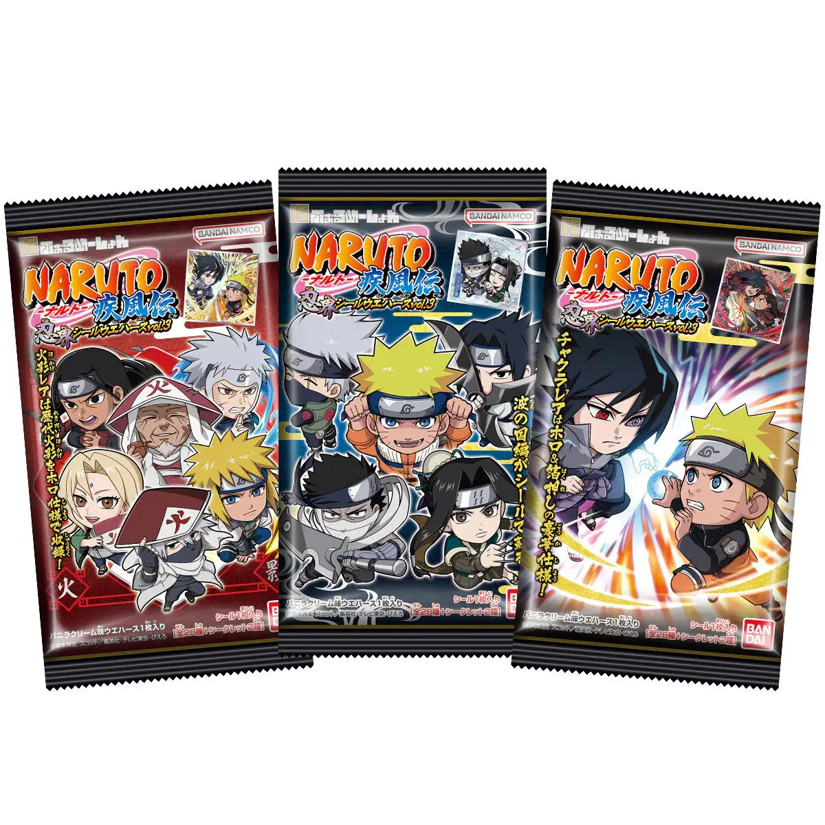BANDAI NARUTO SEAL WAFER GALLETA